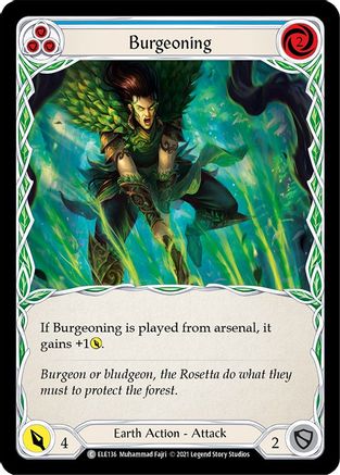 Image of Burgeoning (Blue) [U-ELE136] (Tales of Aria Unlimited)  Unlimited Normal