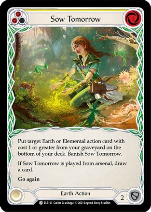 Image of Sow Tomorrow (Yellow) [ELE141] (Tales of Aria)  1st Edition Rainbow Foil