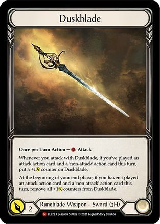 Image of Duskblade [U-ELE223] (Tales of Aria Unlimited)  Unlimited Rainbow Foil
