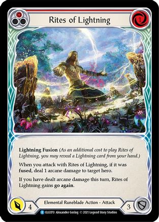 Image of Rites of Lightning (Red) [U-ELE070] (Tales of Aria Unlimited)  Unlimited Normal