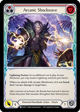 Image of Arcanic Shockwave (Red) [U-ELE073] (Tales of Aria Unlimited)  Unlimited Normal