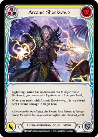 Image of Arcanic Shockwave (Yellow) [U-ELE074] (Tales of Aria Unlimited)  Unlimited Normal