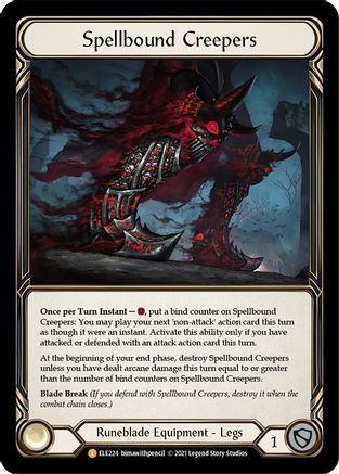 Image of Spellbound Creepers [ELE224] (Tales of Aria)  1st Edition Cold Foil