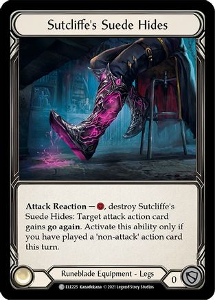 Image of Sutcliffe's Suede Hides [U-ELE225] (Tales of Aria Unlimited)  Unlimited Rainbow Foil