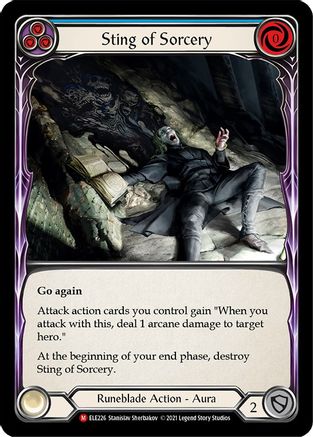 Image of Sting of Sorcery [U-ELE226] (Tales of Aria Unlimited)  Unlimited Rainbow Foil