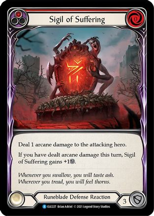 Image of Sigil of Suffering (Red) [U-ELE227] (Tales of Aria Unlimited)  Unlimited Rainbow Foil