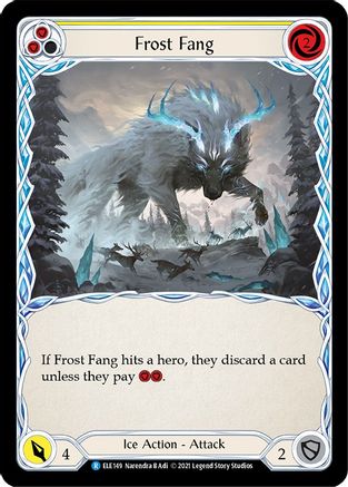 Image of Frost Fang (Yellow) [U-ELE149] (Tales of Aria Unlimited)  Unlimited Rainbow Foil