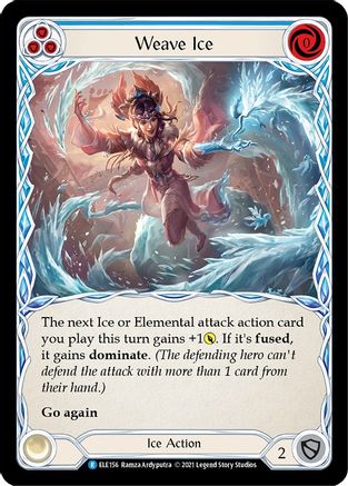 Image of Weave Ice (Blue) [U-ELE156] (Tales of Aria Unlimited)  Unlimited Rainbow Foil