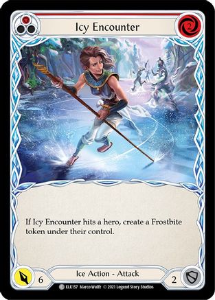 Image of Icy Encounter (Red) [U-ELE157] (Tales of Aria Unlimited)  Unlimited Rainbow Foil