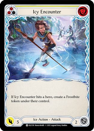 Image of Icy Encounter (Yellow) [U-ELE158] (Tales of Aria Unlimited)  Unlimited Rainbow Foil