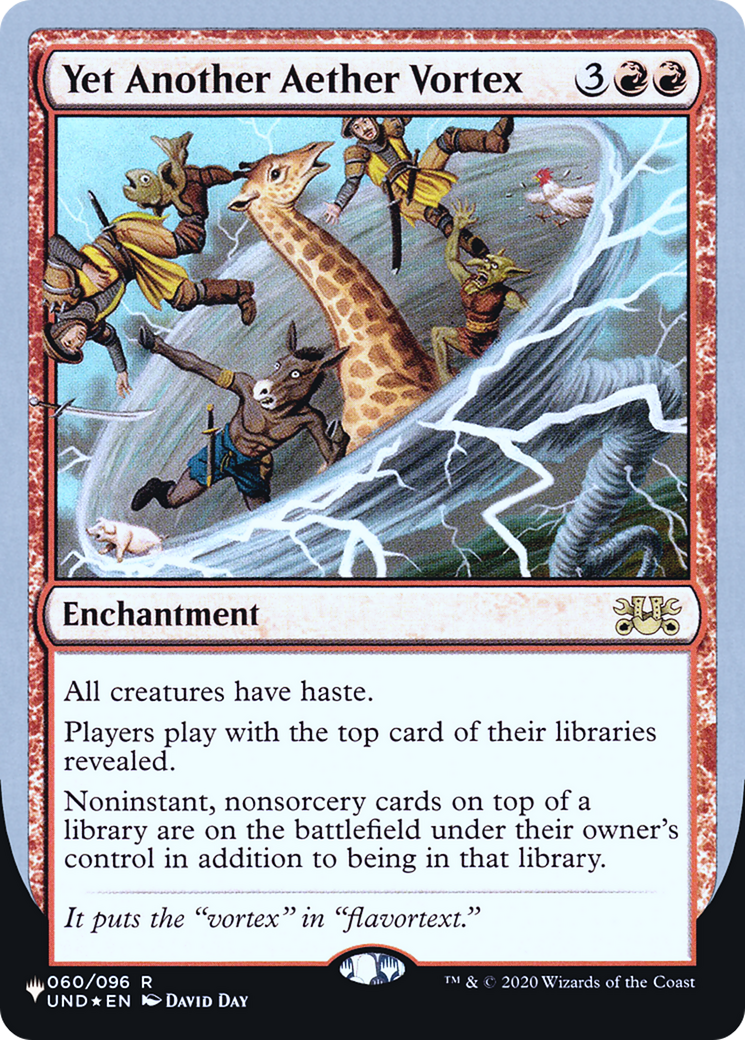 Image of Yet Another Aether Vortex (Unfinity Foil Edition) [The List]