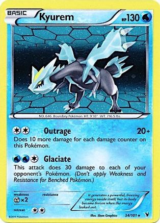 Image of Kyurem (34/101) (Cosmos Holo) [Black & White: Noble Victories]