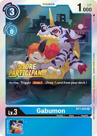 Image of Gabumon [BT1-029] (Store Participant) [Release Special Booster Promos]