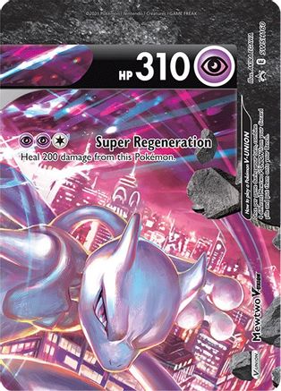 Image of Mewtwo V-Union (SWSH160) [Sword & Shield: Black Star Promos]