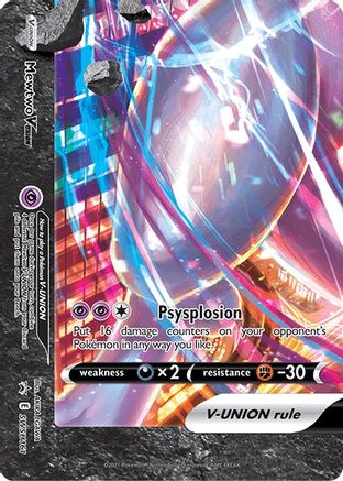 Image of Mewtwo V-Union (SWSH161) [Sword & Shield: Black Star Promos]
