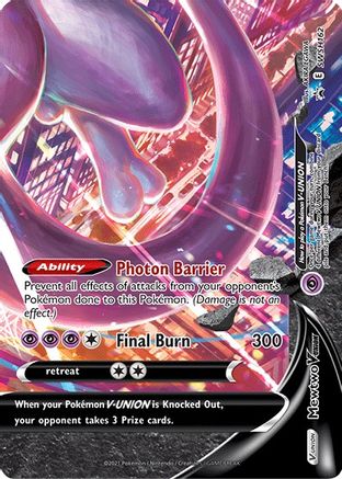 Image of Mewtwo V-Union (SWSH162) [Sword & Shield: Black Star Promos]