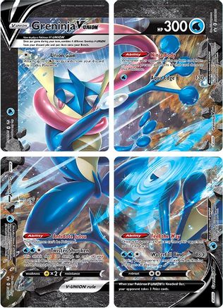 Image of Greninja V-Union (Set of 4) [Sword & Shield: Black Star Promos]