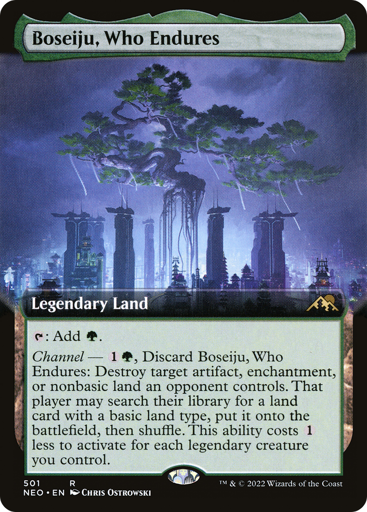 Image of Boseiju, Who Endures (Extended Art) [Kamigawa: Neon Dynasty]
