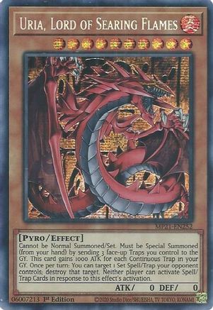 Image of Uria, Lord of Searing Flames [MP21-EN252] Prismatic Secret Rare