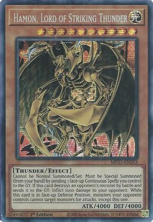 Image of Hamon, Lord of Striking Thunder [MP21-EN253] Prismatic Secret Rare