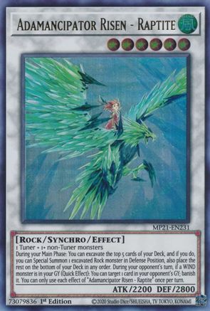 Image of Adamancipator Risen - Raptite [MP21-EN231] Ultra Rare