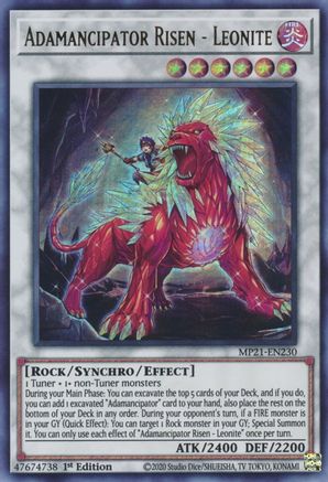 Image of Adamancipator Risen - Leonite [MP21-EN230] Ultra Rare