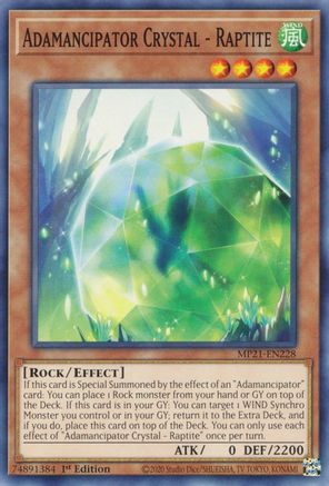 Image of Adamancipator Crystal - Raptite [MP21-EN228] Common
