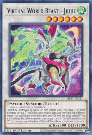 Image of Virtual World Beast - Jiujiu [MP21-EN221] Rare