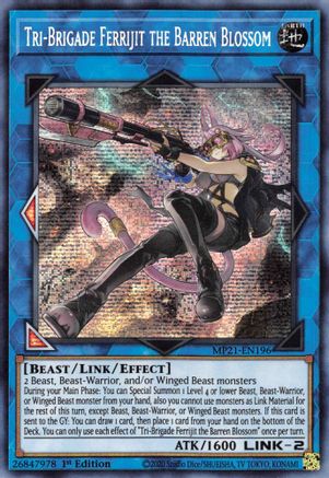 Image of Tri-Brigade Ferrijit the Barren Blossom [MP21-EN196] Prismatic Secret Rare