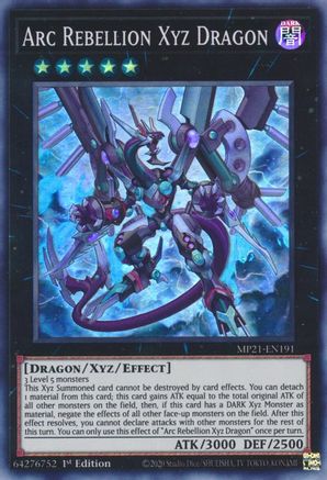 Image of Arc Rebellion Xyz Dragon [MP21-EN191] Super Rare