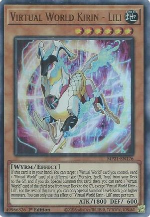Image of Virtual World Kirin - Lili [MP21-EN176] Ultra Rare