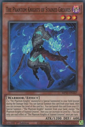 Image of The Phantom Knights of Stained Greaves [MP21-EN167] Super Rare