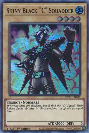 Image of Shiny Black C Squadder [MP21-EN037] Super Rare
