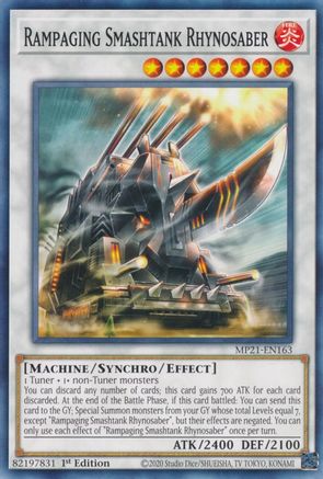 Image of Rampaging Smashtank Rhynosaber [MP21-EN163] Common