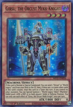 Image of Girsu, the Orcust Mekk-Knight [MP21-EN056] Ultra Rare