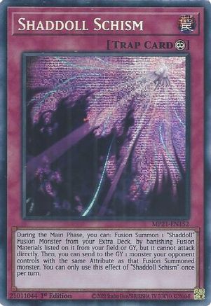 Image of Shaddoll Schism [MP21-EN152] Prismatic Secret Rare