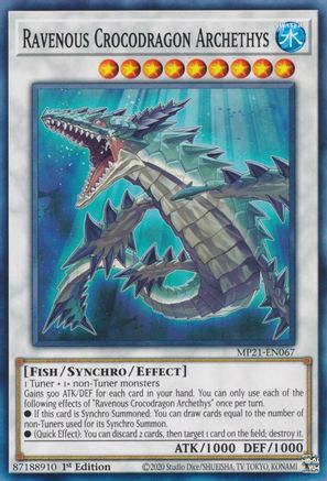 Ravenous Crocodragon Archethys [MP21-EN067] Common