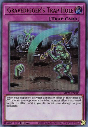 Image of Gravedigger's Trap Hole [MP21-EN086] Ultra Rare