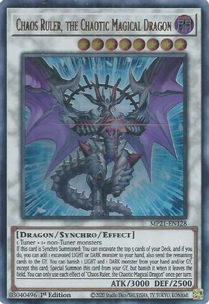 Image of Chaos Ruler, the Chaotic Magical Dragon [MP21-EN128] Ultra Rare