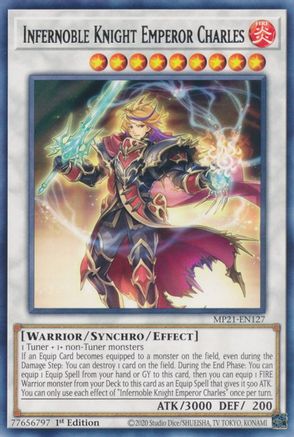 Image of Infernoble Knight Emperor Charles [MP21-EN127] Rare