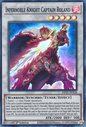 Image of Infernoble Knight Captain Roland [MP21-EN126] Super Rare