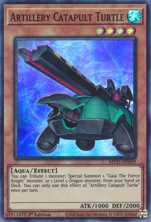 Image of Artillery Catapult Turtle [MP21-EN099] Super Rare