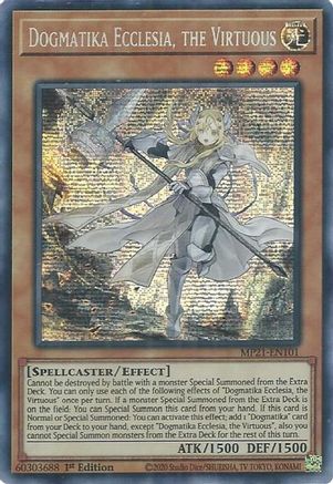 Image of Dogmatika Ecclesia, the Virtuous [MP21-EN101] Prismatic Secret Rare