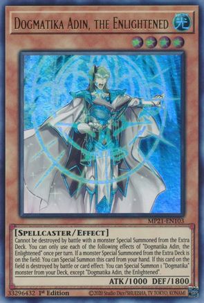 Image of Dogmatika Adin, the Enlightened [MP21-EN103] Ultra Rare