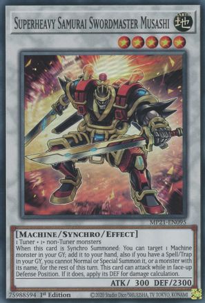 Image of Superheavy Samurai Swordmaster Musashi [MP21-EN095] Super Rare