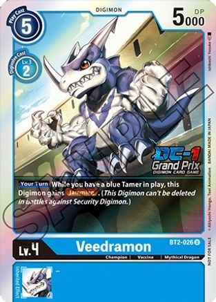 Image of Veedramon [BT2-026] (DC-1 Grand Prix) [Release Special Booster Promos]