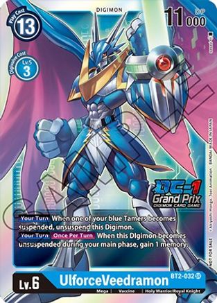 Image of UlforceVeedramon [BT2-032] (DC-1 Grand Prix) [Release Special Booster Promos]