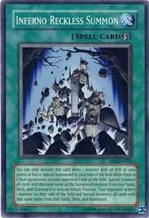 Image of Inferno Reckless Summon [DP2-EN025] Super Rare
