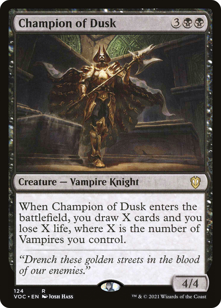 Image of Champion of Dusk [Innistrad: Crimson Vow Commander]
