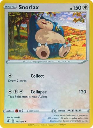 Image of Snorlax (141/192) (Cosmos Holo) [Sword & Shield: Rebel Clash]